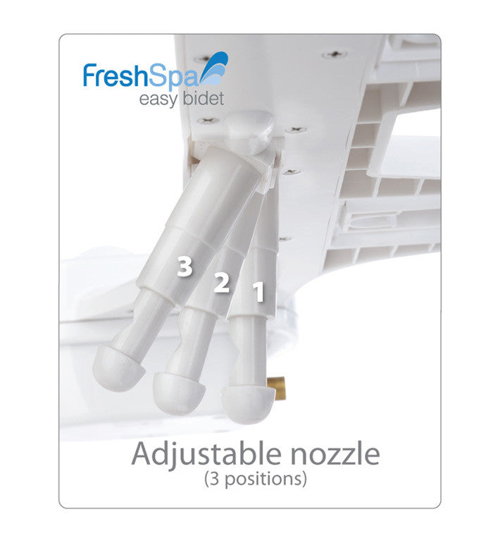 Brondell FreshSpa Easy Bidet adjustable nozzles